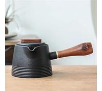 Set De Théière Et Tasse De Noël Service À Thé Kung Fu, Théière Café, Bouilloire Eau En Argile, Poterie Noire, Poignée Latérale De Colline Verte, Céramique Vintage(Type-D)
