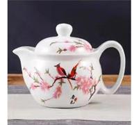 Set De Théière Et Tasse De Noël Service À Thé Kung Fu, Théière En Porcelaine Bleue Et Blanche, Simple Motif De Petites Fleurs, Céramique(Type-H)