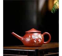 Set De Théière Et Tasse De Noël Vieux Pot Pêcheur Émail Coloré Fait À La Main, Minerai Brut Bouilloire Boue Service Thé Zisha, Théières Classiques Argile Violette 120ml
