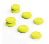 Skull & Co. Skin, CQC and FPS Thumb Grip Set Joystick Cap Analog Stick Cap for Nintendo Switch Pro Controller & PS5 / PS4 / Slim/Pro Controller - Neon Yellow, 3Pairs(6pcs)