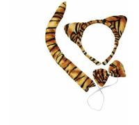 Set de tigre - PTIT CLOWN - Serre tête, queue et noeud papillon - Couleur léopard - Adulte