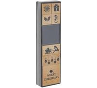 Set De Timbres De Noël, 7Pcs Dans Une Boîte Avec Couvercle