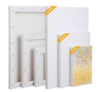 Set de toiles 6 pièces, toiles à peindre pour créations, toile peinture précise. Parfaites pour peinture sur toile acrylique, huile, gouache, toiles pour peinture acrylique.