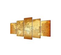 Set De Toiles Murales Imprimées ''carte Du Monde'' 200 X 100 Cm