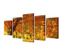 Set de toiles murales imprimées Érable 200 x 100 cm Multicolore G