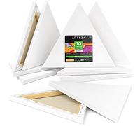 Set de toiles tendues Arteza triangulaire [30,4 cm, paquet de 10] ensemble de toiles tendues avec cadre en bois massif