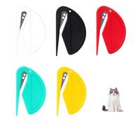 Set de Toilettage pour Chat et Chien - Peigne pour Poils Longs avec Coupe Nœud et Brosse de Toilettage pour Animaux