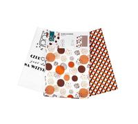 Set de torchons de cuisine 3 pcs. 40x60 chocolat Kuke coton Faro