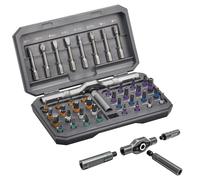 Set de Tournevis 42 en 1 Magnétique, avec Cliquet Déporté, Douilles S2 Acier, Poignée en T Amovible, Mallette de Rangement, Pour Montage Meuble, Bicyclette et Électronique