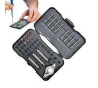 Set de tournevis à cliquet magnétique, 47 en 1, outil multifonction à embout interchangeable, jeu de tournevis à cliquet portable - pour meubles, maison, voiture, vélo, ordinateur, montres, lunettes