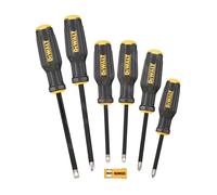 Set de tournevis - DeWALT - FULLFIT - 6 pcs - Plat - Jaune - Non électrique