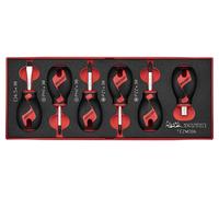 Set de tournevis Stubby Foamx2 tray Plat- PH- PZ 6 pièces Teng Tools TEZMD06