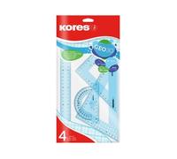 Kores - Coffret de géométrie Géo 30 - 4 pièces - Coloris aléatoire