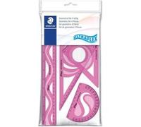 Set de traçage - Règle 30cm - Equerres - Rapporteur - Incassable - Scolaire - Staedtler