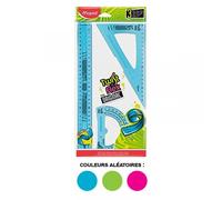 Set De Traçage - Règle - Rapporteur - 2 Équerres - Incassable - Maped