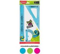 Set de traçage - Règle - Rapporteur - 2 équerres - Incassable - Maped