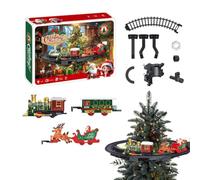 Set de train de Noël pour sapin Locomotive Vintage Interactive avec | Locomotive Modèle Train Voie Ferrée Pour Garçons Filles Jeunes Adolescents Fille Fils Élèves de