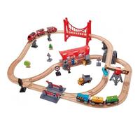 Set de train en bois Hape - 51 pièces - Multicolore - Pour enfants à partir de 4 ans