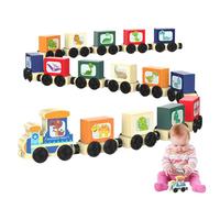 Set de Train en Bois,Jouets Voitures Éducatifs,Développement Des Habiletés Motrices Fines | Pour Garçons et Filles Salon Chambre Bureau Activité Familiale Cadeau de Fête Jardin d'École Maternelle