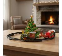 Set de Train pour Sapin de Noël | Véhicule Rechargeable Amusant avec Circuit,Set De Train Enfant Autour du Sapin avec Lumière Et Musique - pour De 3 Ans Et Plus Jeu D'Intérieur pour Fête Et Maison