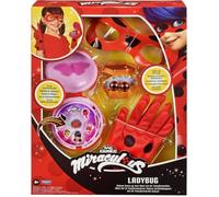BANDAI - Miraculous Ladybug - Set de Transformation Déguisement Ladybug - Yoyo Téléphone Masque Gants Boucles d'oreilles Lumineuses - Coffret Accessoires Miraculous - Jouet Enfant 4 Ans et + - P50619