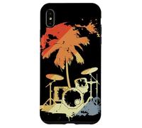 Set de trappe vintage Dessin du batteur Coque pour iPhone XS Max
