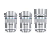 Set de Trois Objectifs SIRUI Sniper 23mm/33mm/56mm F1.2 Autofocus APS-C pour Sony A5/A6/FX30/ZV-E10-Monture E-Argent, AS-3S-ES
