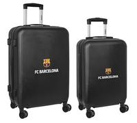 Safta 20´´+24´´ Set Fc Barcelona 3rd Kit 100l 40x63x26 Cm Wheeled Backpack Noir