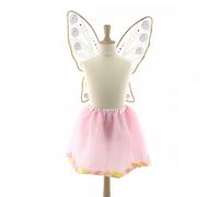 Set de tutu & ailes de fée léonie rose clair TU