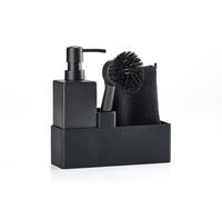 Set de vaisselle 4 pièces en silicone et céramique Noir Zone Denmark