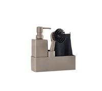 Set de vaisselle 4 pièces en silicone et céramique Taupe Zone Denmark
