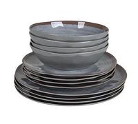Set de vaisselle Bo-Camp Tableware Halo 12 Couleur: gris