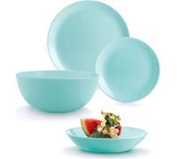 Service de table Luminarc 19 pcs verre trempé turquoise Diwali 00452