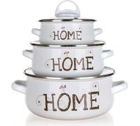Set de vaisselle en émail HOME Coll., 6 pièces