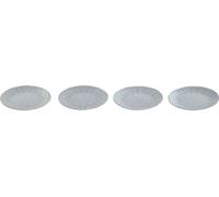 Set de vaisselle Home ESPRIT bleu faïence Mandala arabe 19,5 x 19,5 x 2 cm