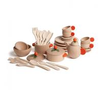 Set de vaisselle naturel 36 pcs