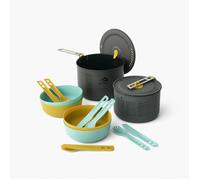 Set de vaisselle Sea to Summit Frontier UL Two Pot Cook Set 4P 14 Piece Couleur: gris / bleu