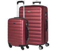 Set de valise rigide avec roulettes pivotantes léger, grande capacité, orga