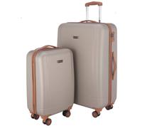 HAUPTSTADTKOFFER - Wannsee - Set de 2 Valise Bagages Rigide, (S, L), TSA, Champagne