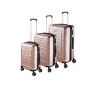 TecTake® Set de Valise de Voyage 3 Pcs. Valise Grande Taille Valise soute Valise Cabine Petite Valise Sacs de Voyage Valise Maternité ABS avec roulettes 360° Poignée télescopique