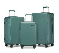 Set de valises rigides - KONO - 3 pièces S/M/L - Polycarbonate - 4 roulettes 360° - Cadenas TSA