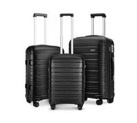 Set de valises rigides - KONO - Ensemble 55/65/76 cm - Coque ABS - 4 roulettes 360° - Serrure TSA