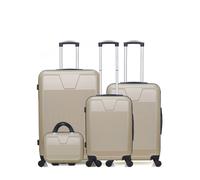 Set de valises - WAVE PARIS - SELENGA-C - 4 roues - Beige - Rigide