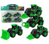 Set de véhicules agricoles Tracteurs verts 4 pièces