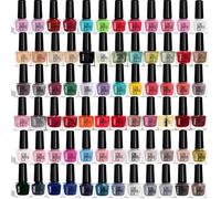 Set de vernis à ongles sans gel - 72 couleurs, flacons de 5 ml avec finition brillante, pastel, pailletée, mate & métallique, fabriqué dans l’UE (Set A+B+C, 72 Colours)