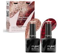 Set De Vernis À Ongles Semipermanent 2X10Ml[Festive Feast] - Uv/Led Nail Art, Manucure Et Pédicure, Usage Professionnel Et Do[V321]