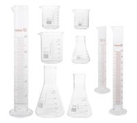 Set de Verrerie de Laboratoire Scientifique 9 Pièces en Verre