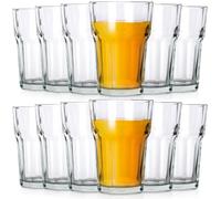 Set de Verres à Eau Jus 360ml 12pcs Verre Transparent Cuisine