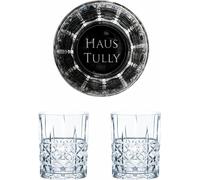 Set de verres à whisky Game of Thrones Maison Tully, Verre à whisky gravé, GoT, 2 pièces, verre cristal, 345 ml