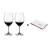 Set de verres Cabernet Sauvignon Vinum + tissu h 22.5cm, 610ml